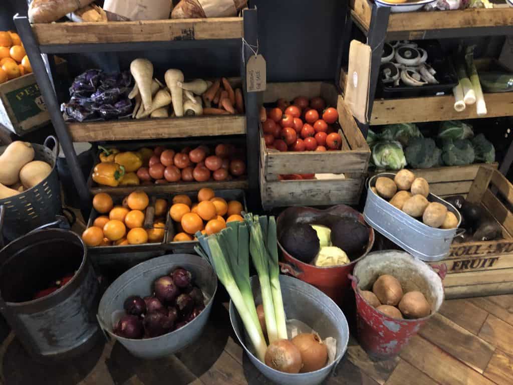 Sustainable food in local supermarket