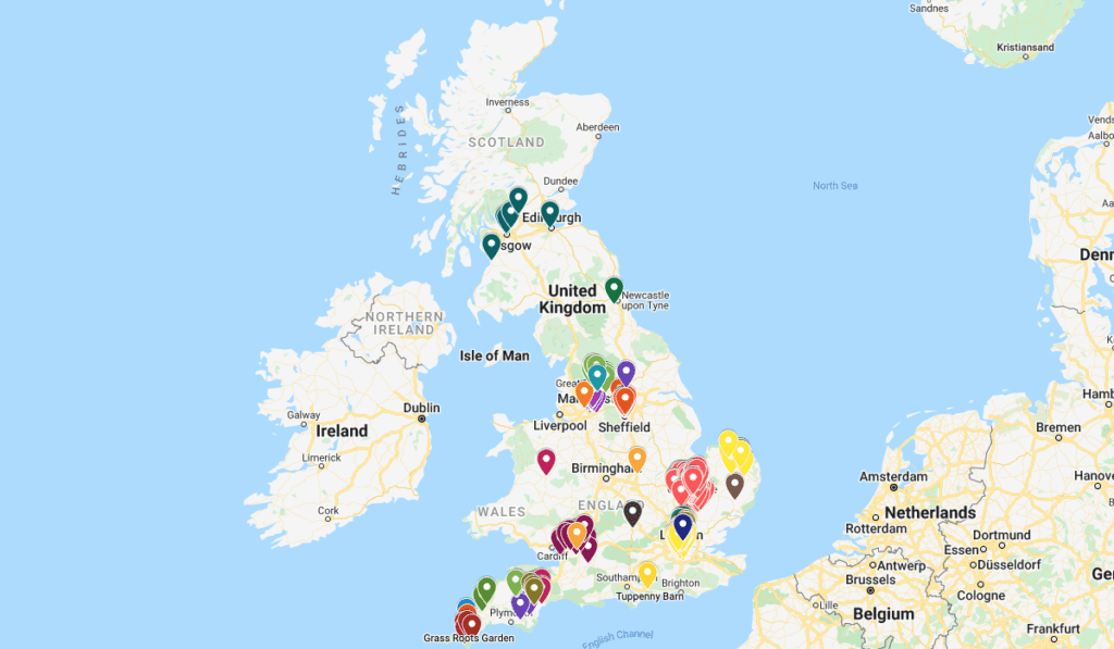 UK Veg Box map
