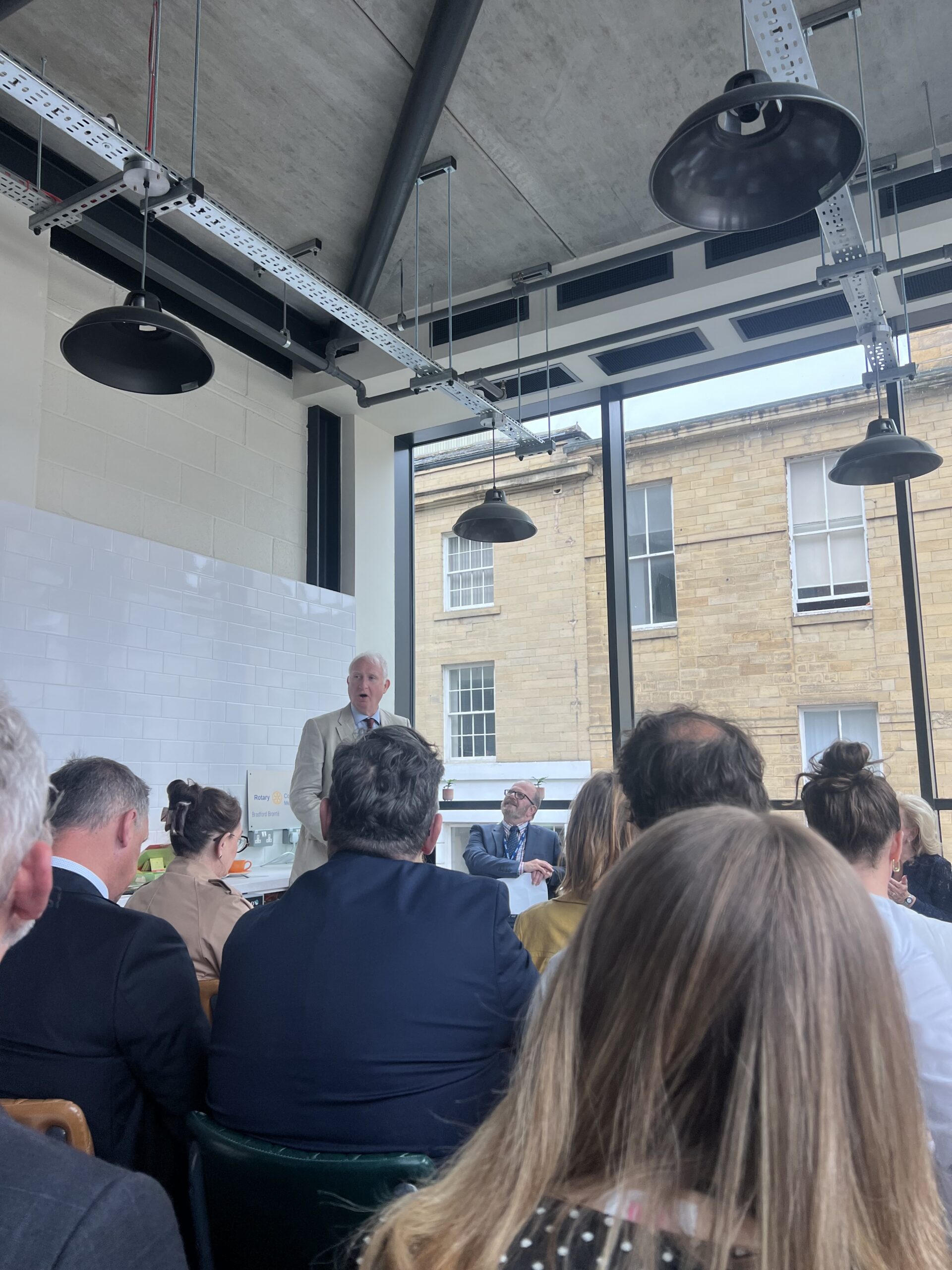 Daniel Zeichner presenting the Good Food Strategy in front of an audience of Food Systems experts