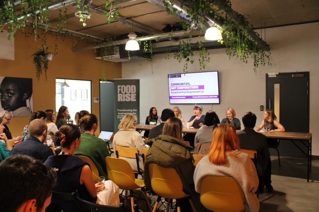 Better Food Traders at the Labour Party Conference launching their new report on how alternative food can make the UK Food Strategy a success