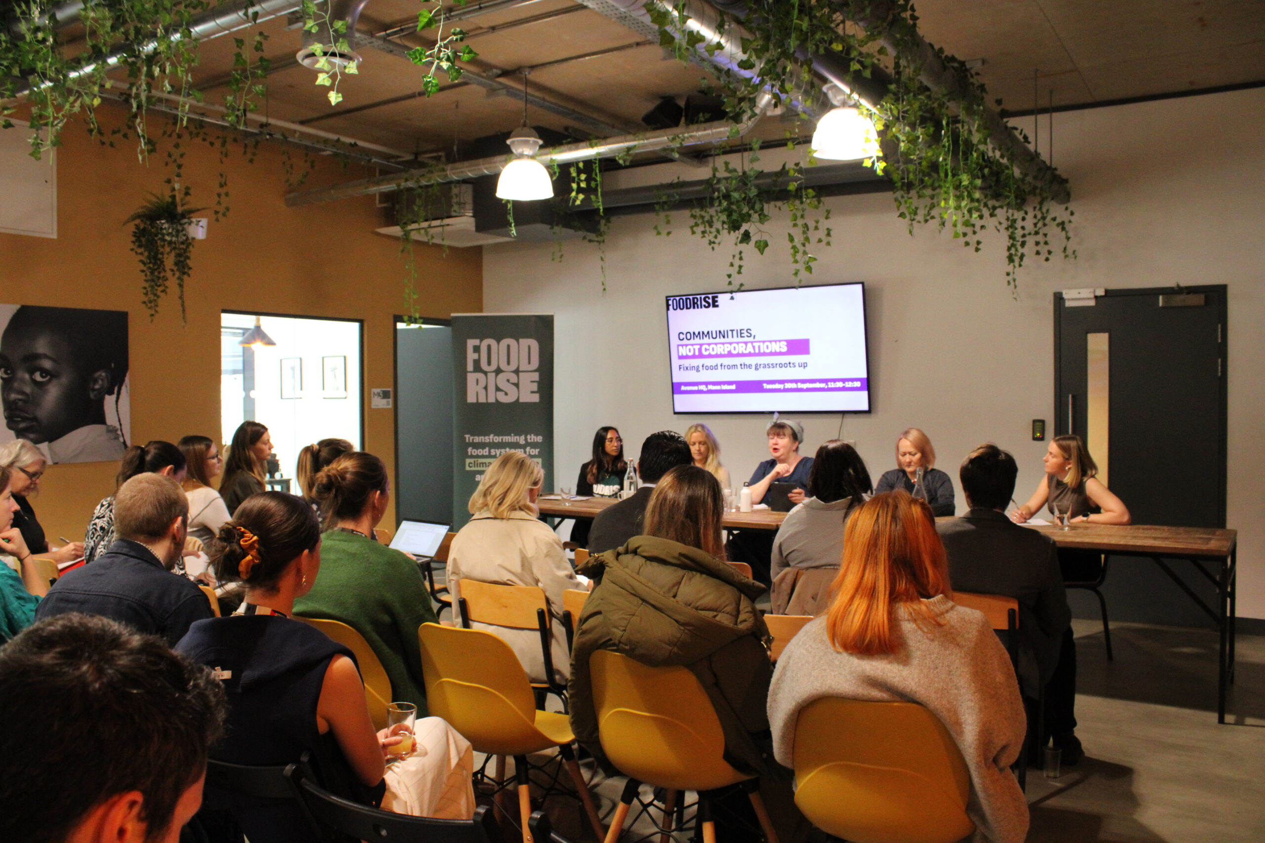 Better Food Traders at the Labour Party Conference launching their new report on how alternative food can make the UK Food Strategy a success